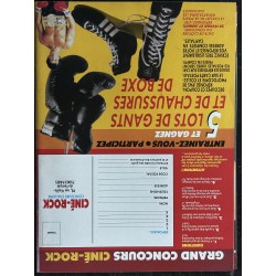 CINE-ROCK 8 1987 SPECIAL SYLVESTER STALLONE Rocky Rambo Cobra + 2 POSTERS GEANTS