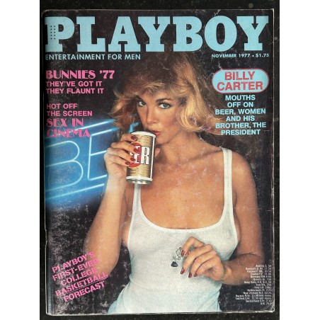 PLAYBOY Us 1977 11 Rita Lee Susan Kiger INTERVIEW Henry Kyemba BUNNIES '77 IN CINEMA BILLY CARTER