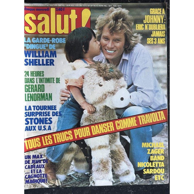 Salut ! N° 64 juillet 1978 Johnny Hallyday Rolling Stones William Sheller Lenorman Nicolletta