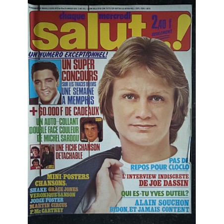 Salut ! 1978 01- N° 37 Alain Souchon Yves Duteil Claude François Joe Dassin