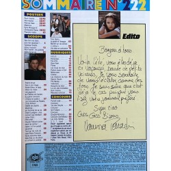 PODIUM HIT 222 1990 07 VANESSA PARADIS MADONNA Patrick BRUEL + Poster Madonna