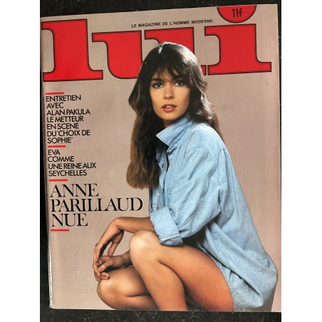 LUI 231 AVRIL 1983 COVER ANNE PARILLAUD ENTIEREMENT NUE SEYCHELLES EROTIC HELMUT WITKRAFT CHARME