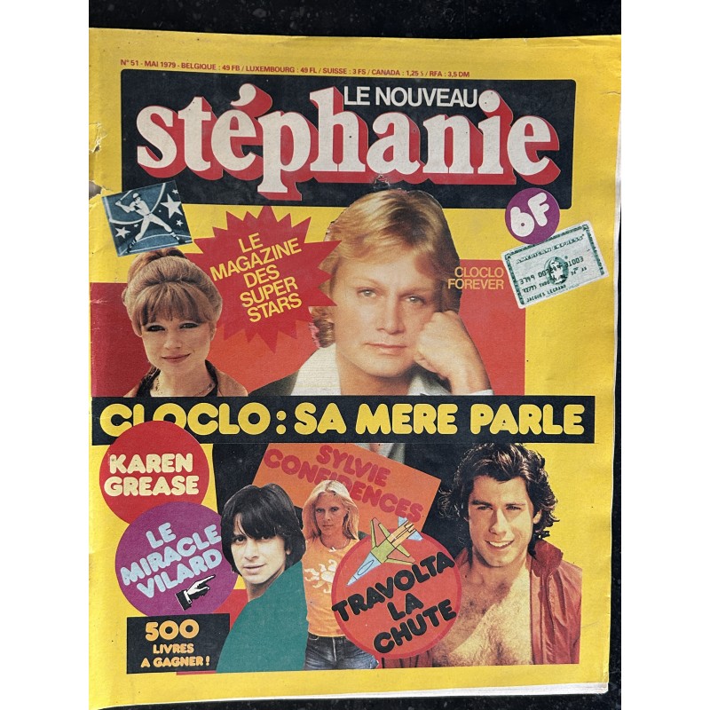 Stéphanie 1979 Mai N° 51Karen Cheryl Claude François Travolta Grease Vilard Sylvie Vartan