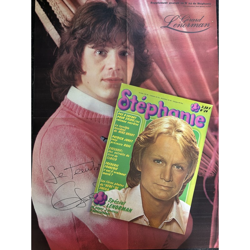 STEPHANIE 1974 N° 24 Claude François Mike Brant Patrick Juvet Sheila + Posters Gerard Lenorman