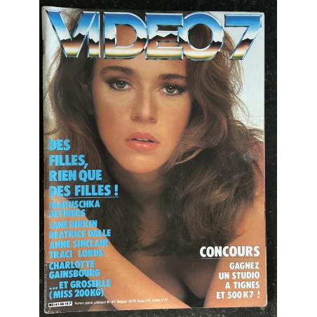 VIDEO 7 N° 58 1986 MARUSKA DETMERS BIRKIN DALLE SINCLAIR Charlotte GAINSBOURG Lords Interview + Poster + CAHIER