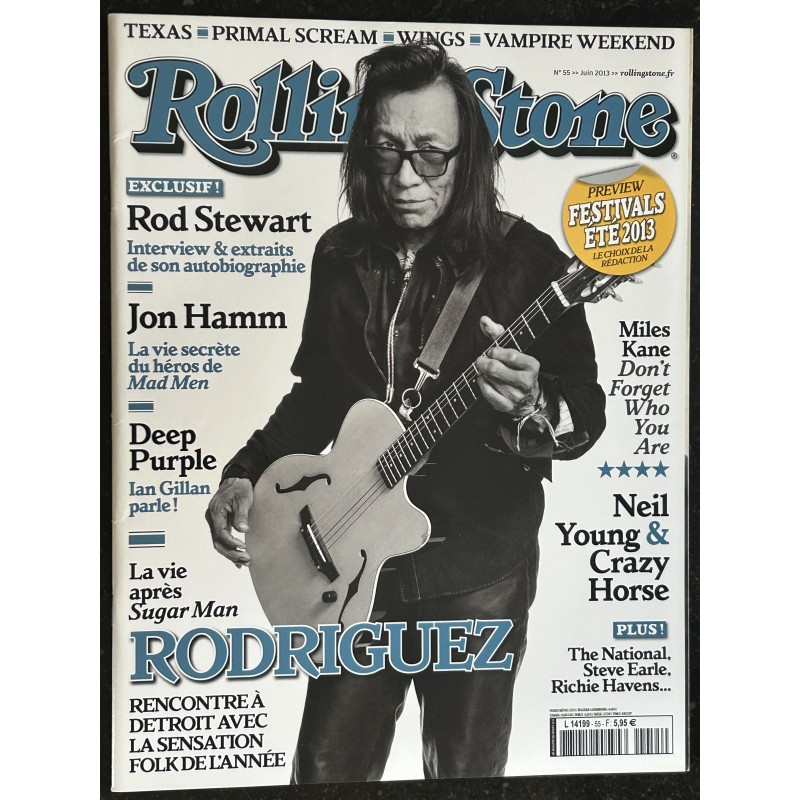 ROLLING STONE 2013 06 N° 55 Rodriguez Rod Stewart Jon Hamm Deep Purple Neil Young & Crazy Horse