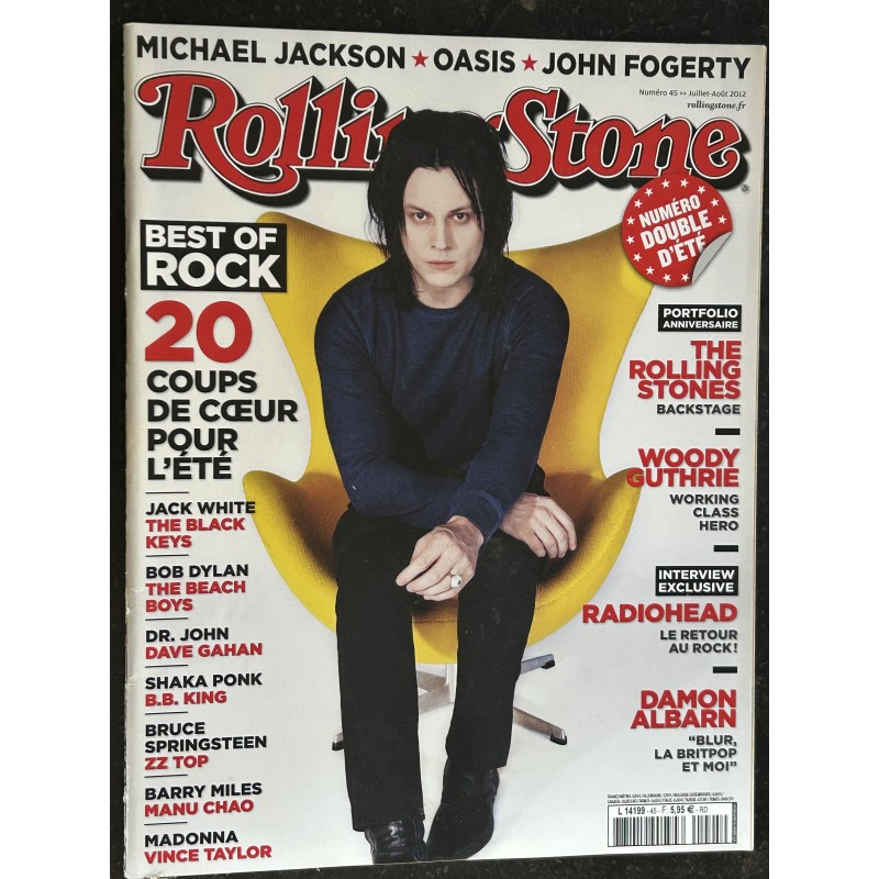 ROLLING STONE 2012 07 N° 45 Woody Guthrie Radiohead Damon Albarn Madonna Manu Chao ZZ top Shaka Ponk Dave Gahan