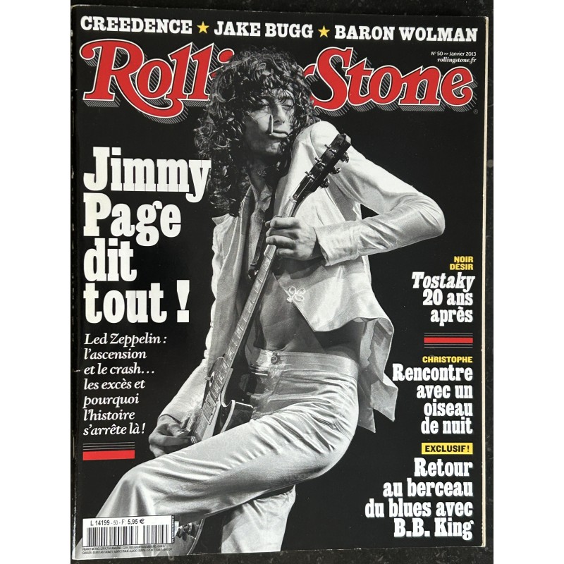 ROLLING STONE 2013 01 N° 50 Jimmy Page Noir Désir Christophe B.B. King