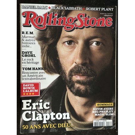 ROLLING STONE 2013 04 N° 53 Eric Clapton R.E.M. Dave Grohl Tom Hanks David Bowie l'Album Kevin Ayers