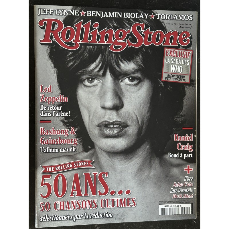 ROLLING STONE 2012 11 N° 48 Who Led Zeppelin Gainsbourg & Bashung Daniel Craig James Bond Kiss John Cale