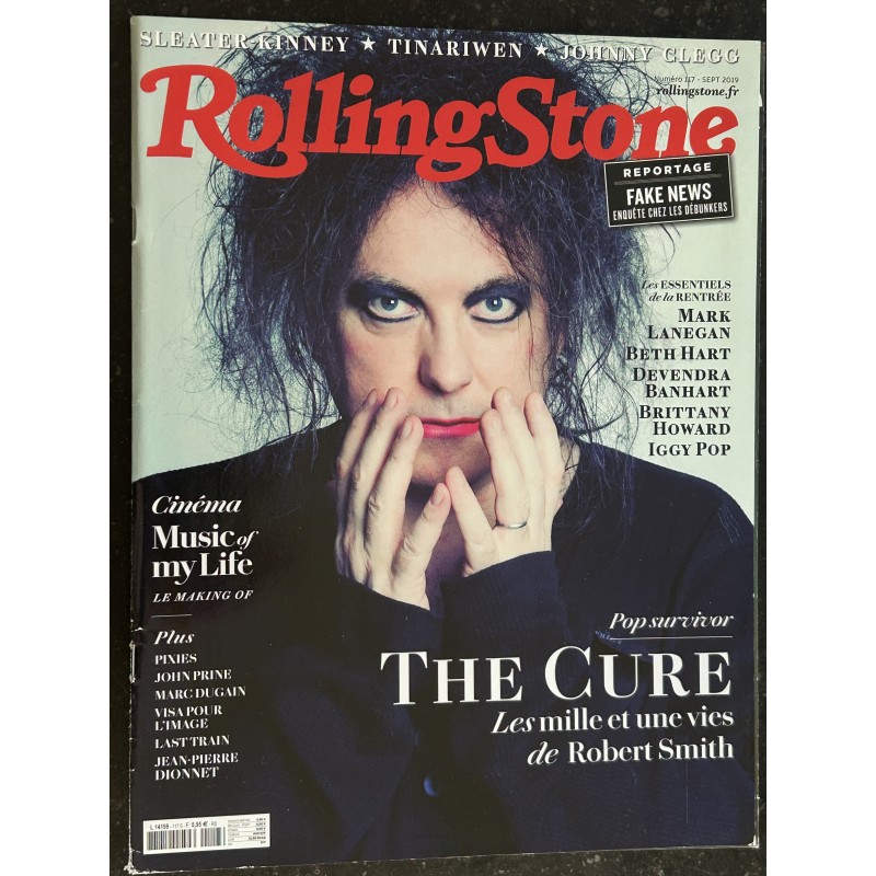 ROLLING STONE 2019 09 N° 117  The cure les mille et une vie de Robert Smith - Iggy Pop