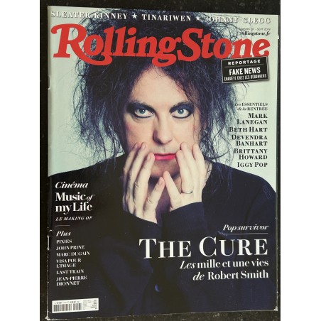 ROLLING STONE 2019 09 N° 117  The cure les mille et une vie de Robert Smith - Iggy Pop