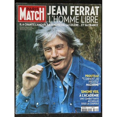PARIS MATCH N° 3174 mars 2010 Hommage Jean Ferrat L' Homme Libre - Simone Veil