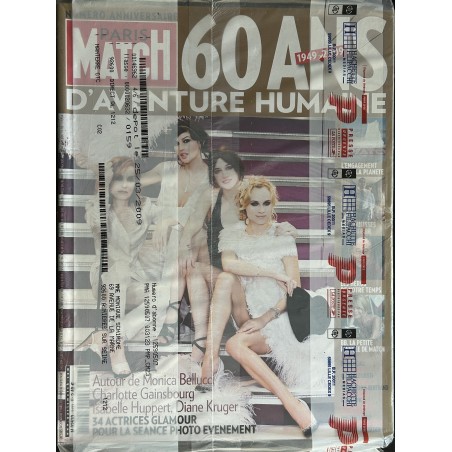 PARIS MATCH N° 3123 MARS 2009 Collector 60 ANS d'aventure humaine 1949 - 2009