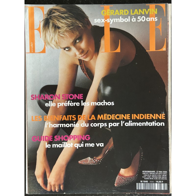ELLE 2838 mai 2000 Cover Sharon Stone Gérard Lanvin Sex-Symbol à 50 ans