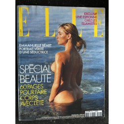 ELLE  2992 MAI 2003 COVER EMMANUELLE BEART& 60 PAGES EMMANUELLE BEART SPECIAL BEAUTE