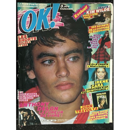 OK ! âge tendre 408 novembre 1983 Anthony Delon Kim Wilde Irene Cara