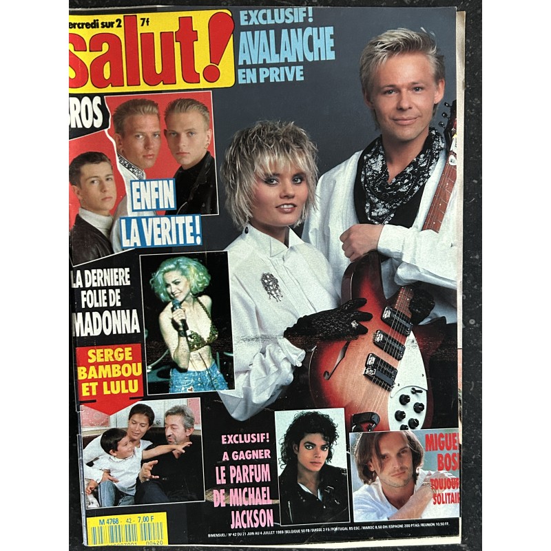 Salut ! 1989 07 - 42 Serge Gainsbourg Madonna Avalanche + Poster Bros
