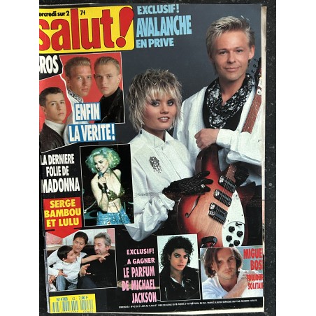 Salut ! 1989 07 - 42 Serge Gainsbourg Madonna Avalanche + Poster Bros