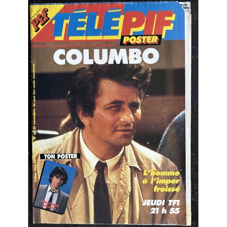 Télé Pif Poster Supplement N° 869 Poster Geant Jean-Jacques Goldman - Columbo