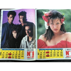 Salut ! 1988 01 N° 5 Indochine Vanessa Paradis David Hallyday + posters calendrier A-Ha Indochine Samntha Fox Sophie Marceau