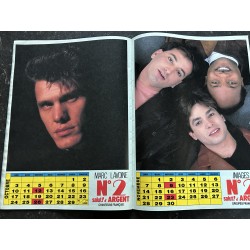 Salut ! 1988 01 N° 5 Indochine Vanessa Paradis David Hallyday + posters calendrier A-Ha Indochine Samntha Fox Sophie Marceau