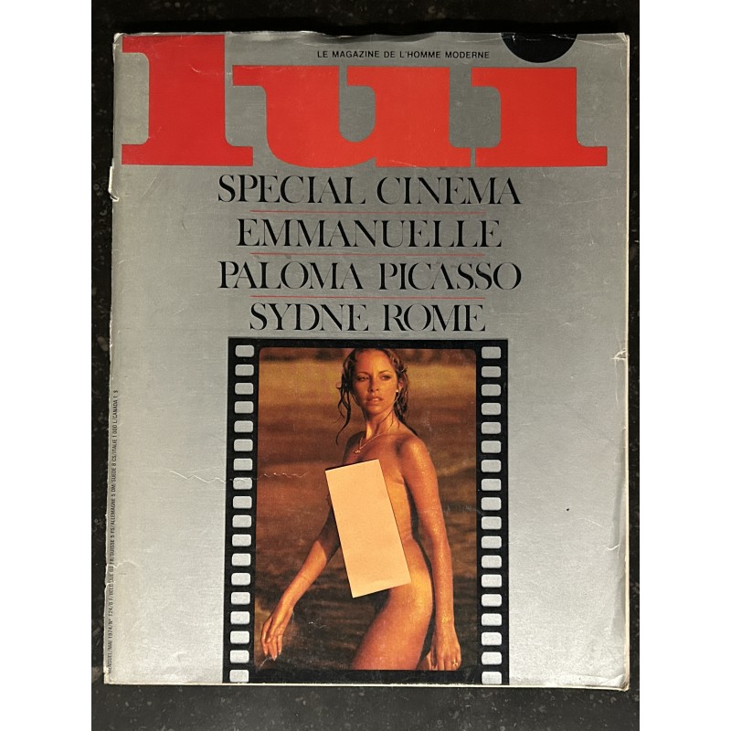 LUI 124 MAI 1974 INTERVIEW CLAUDE LELOUCH EMMANUELLE SYLVIA KHRYSTEL PALOMA PICASSO SYDNE ROME NUDES ASLAN