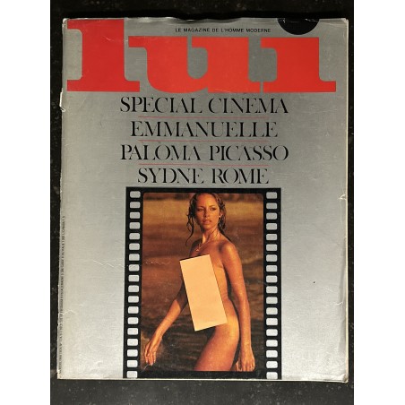 LUI 124 MAI 1974 INTERVIEW CLAUDE LELOUCH EMMANUELLE SYLVIA KHRYSTEL PALOMA PICASSO SYDNE ROME NUDES ASLAN