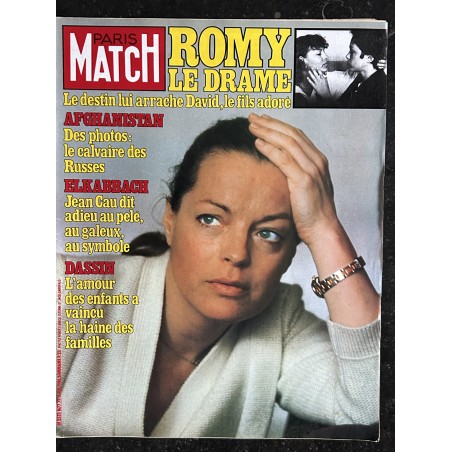 PARIS MATCH N° 1677 Juillet 1981 Romy Schneider Le Drame Mort de son fils David