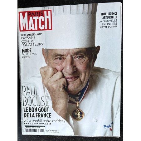 PARIS MATCH N° 3585 janvier 2018 Hommage Paul Bocuse Le Bon goût de la France - Mode Dior ouvre le bal