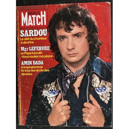 PARIS MATCH N° 1454 mars 1977 Michel Sardou Le défi du chanteur à abattre + Supplément spécial Ford 16 pages