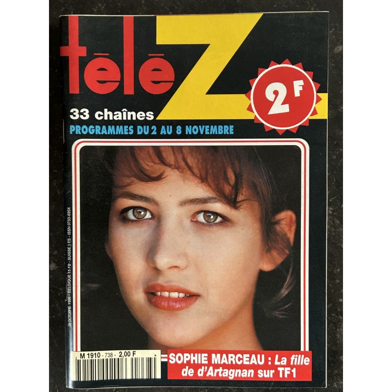 TELE 7 Novembre 1996 Couverture Sophie Marceau