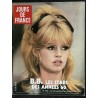 JOURS DE FRANCE 1552 29 sept. au 5 oct. 1984  B. BARDOT les stars des années 60 cover + 6 p. S. Loren L. Taylor Romy Sylvie