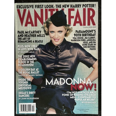 VANITY FAIR Us 506 OCTOBER 2002 COVER MADONNA NOW BY STEVEN DALY 2002