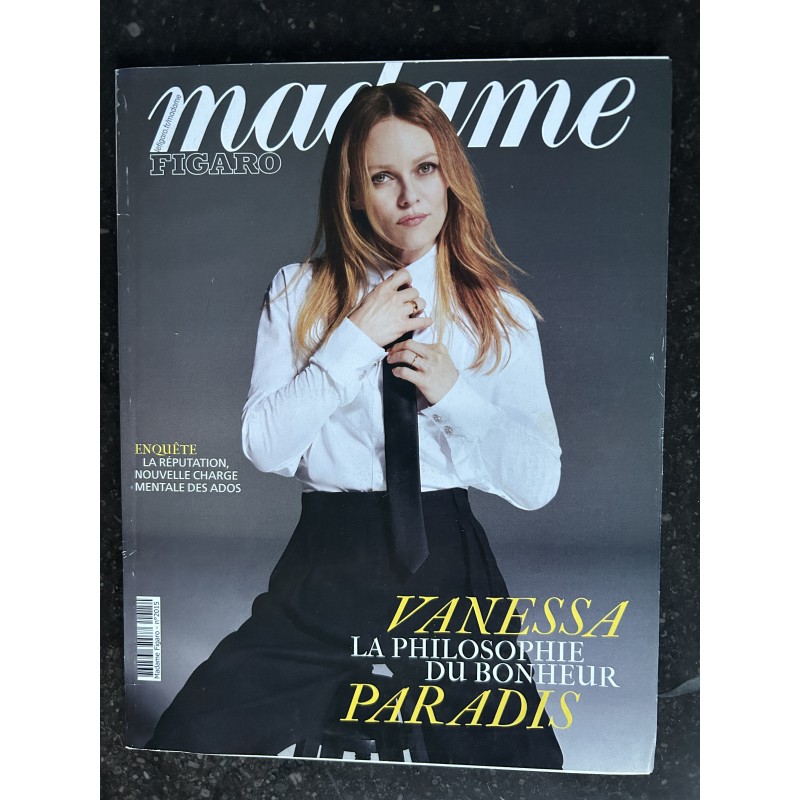 Madame Figaro 2012 avril 2023 Couverture Vanessa Paradis La Philosophie du bonheur