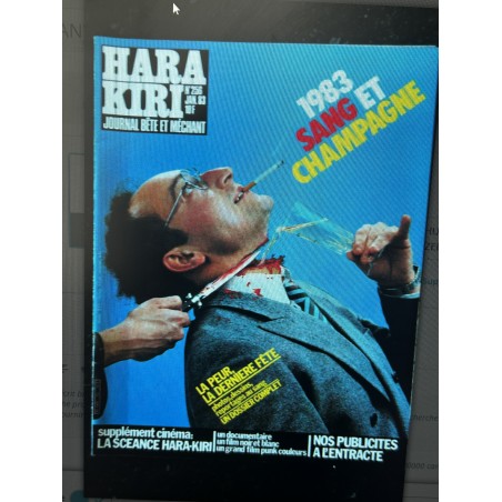 HARA KIRI 256 JANVIER 1983 HUGOT WILLEM BERTRAND BUZZELI ANNE DU CHAOS CHORON