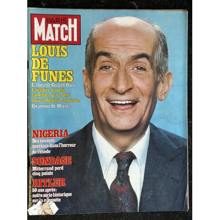 PARIS MATCH N° 1759 11 février 1983 - Louis de Funes l' adieu de Gérard Oury - Hommage 20 spéciales