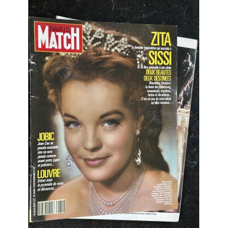 PARIS MATCH n° 2079  30 mars 1989  Romy Schneider Zita Sissi Cover + 18 p. - Elton John - Charlton Heston  - 132 pages
