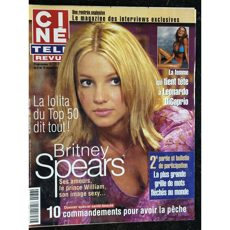 CINE TELE REVUE 2000 09 01 n° 36 Britney Spears La Lolita du Top 50