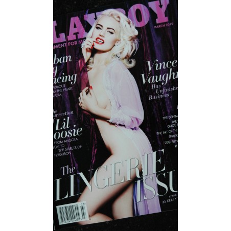 PLAYBOY US 2015 03 Gia Genevieve Chelsie Aryn Katrina Elizabeth Lil Boosie Vince Vaughn The Lingerie Issue