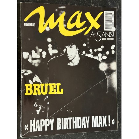 MAX 052 NOVEMBRE 1993 COVER PATRICK BRUEL RETROSPECTIVE 1988 & 1993 SYMBOLS SPECIAL 5 ANS COLLECTOR