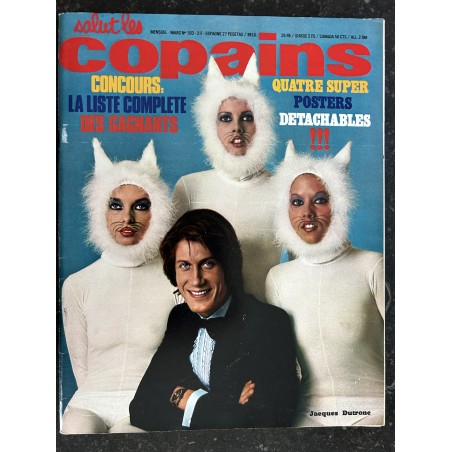 Salut les Copains N° 103 mars 1971 Dani 7 fois Dutronc Bronson Claude François Delon Antoine Beatles + Poster Vartan Redford
