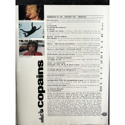 Salut les Copains N°102 02 1971 JOHNNY SARDOU MIREILLE MATHIEU ADAMO MICK JAGGER + Poster Julien Clerc