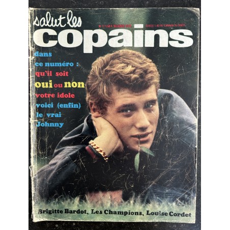 Salut les Copains N° 7 - 02 1963 - Brigitte Bardot Johnny Hallyday James Dean