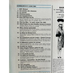 Salut les Copains N° 11 - 06 1963 - Eddie COCHRAN CLIFF RICHARD ELVIS PRESLEY Claude FRANCOIS JEAN-JACQUES DEBOUT