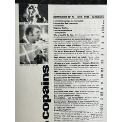 Salut les Copains N° 74 10 1968 SYLVIE VARTAN BEATLES Eddy Mitchell Adamo JOHNNY HALLYDAY Françoise Hardy DUTRONC