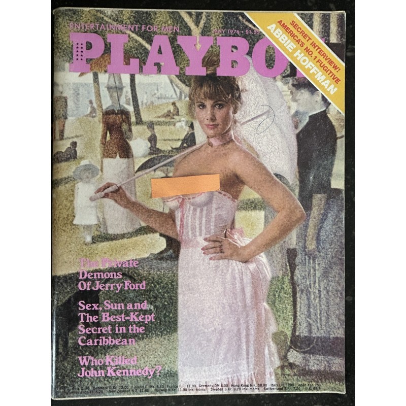 PLAYBOY Us 1976 05 ABBIE HOFFMAN THE GORGEOUS SUZE RANDALL PATRICIA McCLAIN CHARME Nancy Cameron