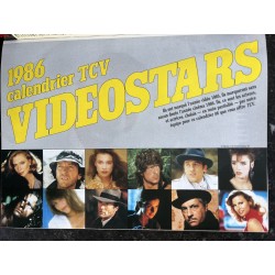 TELE CINE VIDEO 58 Janvier 1986 Sylvester Stallone Rocky + Calendrier 1986 Video stars