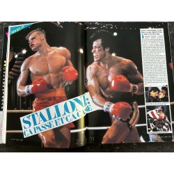 TELE CINE VIDEO 58 Janvier 1986 Sylvester Stallone Rocky + Calendrier 1986 Video stars