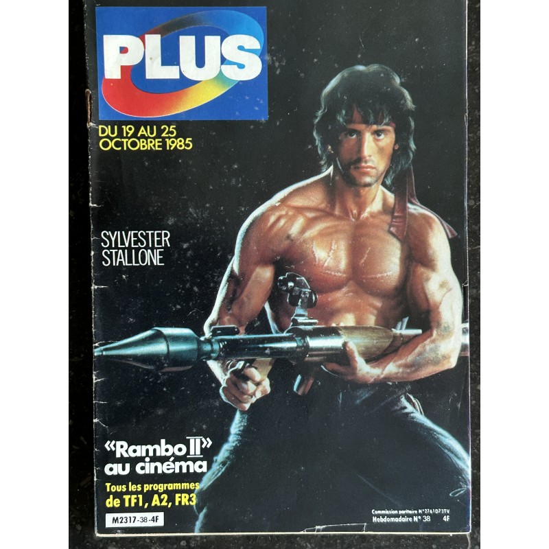 Canal Plus Octobre 1985 Sylvester Stallone Rambo II - Programmes Télé